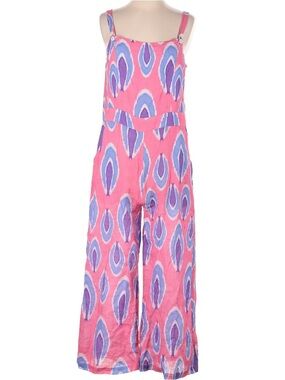 Pink & Purple Patterned Wide-Leg Jumpsuit